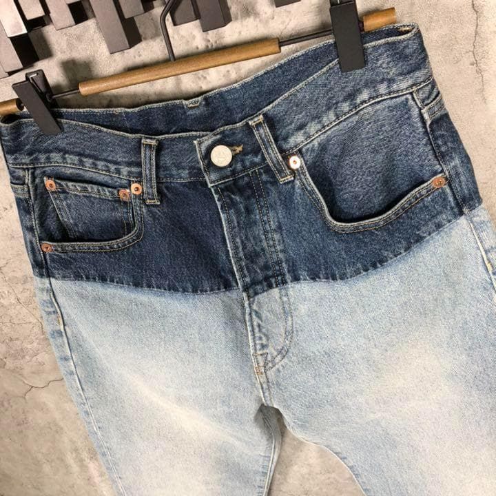 VETEMENTS』ヴェトモン(S) 再構築 デニムパンツ / ジーンズ - メルカリ