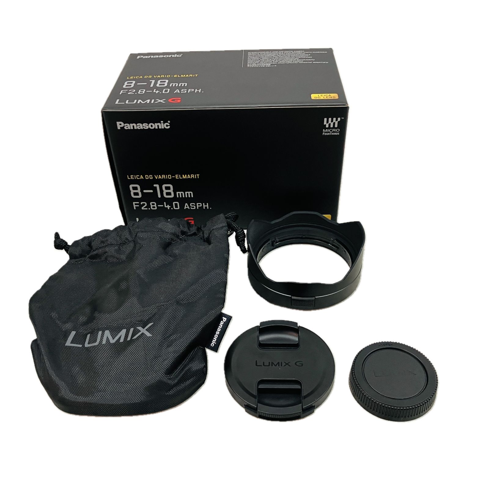 Panasonic LEICA DG VARIO-ELMARIT 8-18mm F2.8-4.0 ASPH. H-E08018 広角ズームレンズ 現状品 ジャンク C10606861