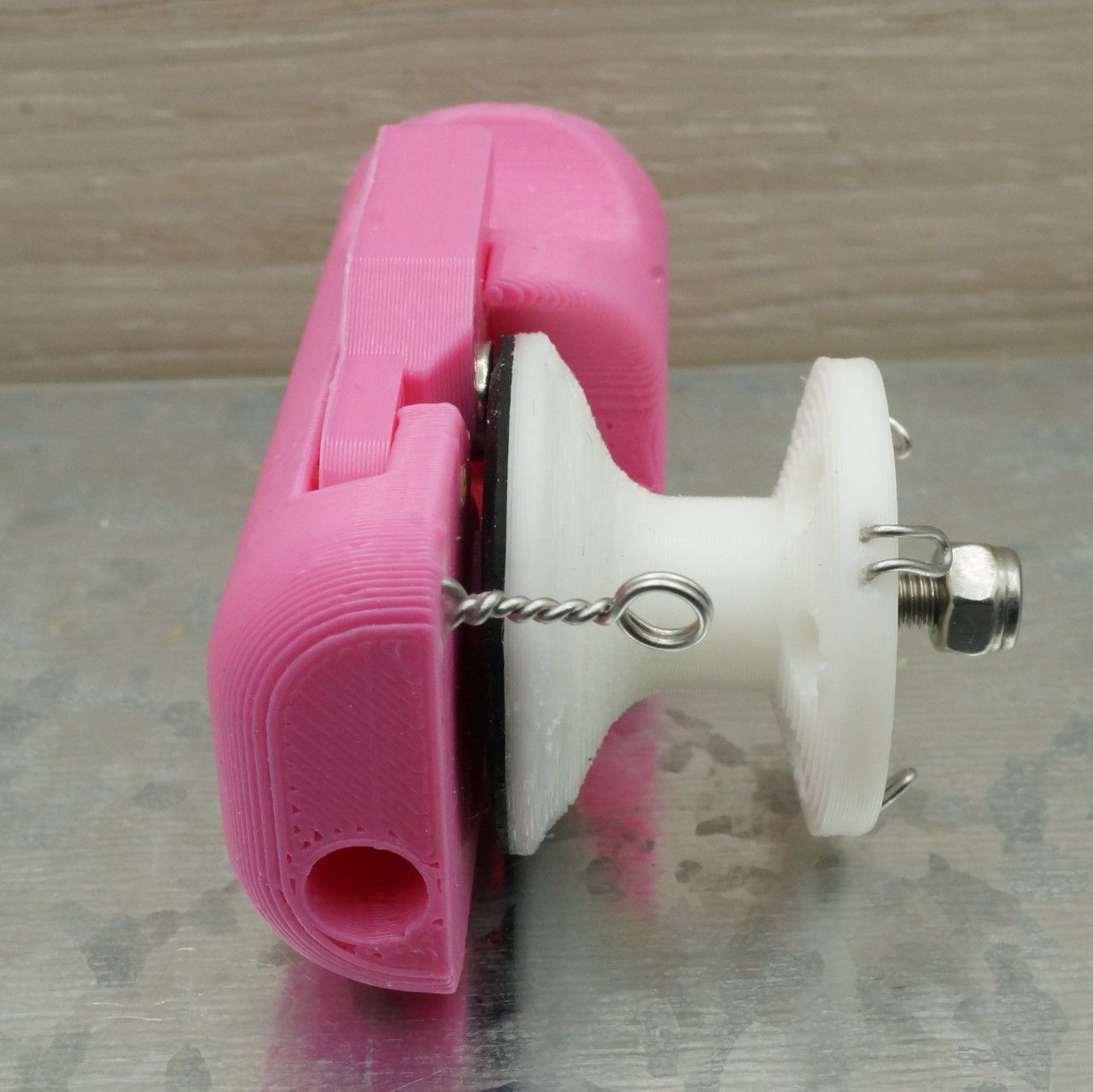 ワカサギ電動リールモジュール（ダイソー電消し用・ピンク） - メルカリ