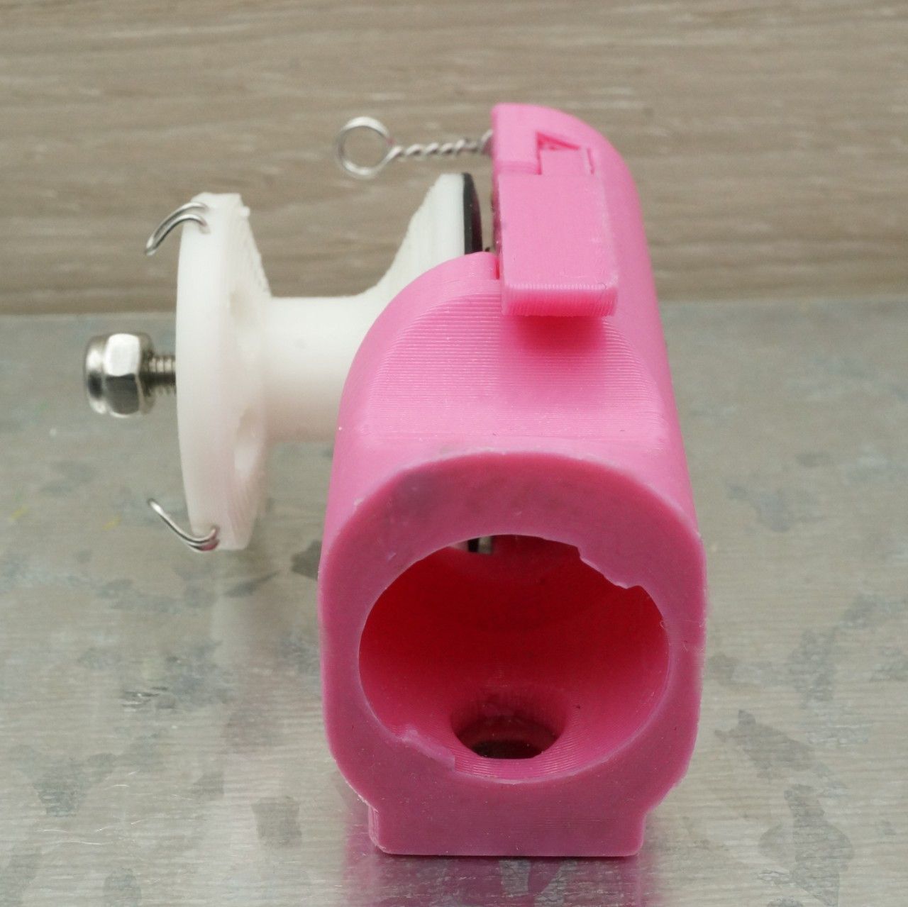 ワカサギ電動リールモジュール（ダイソー電消し用・ピンク） - メルカリ