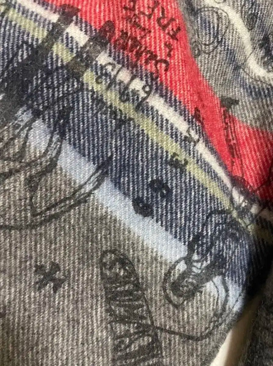 HYSTERIC GLAMOUR ヒステリックグラマー ジョン スコット スコットランド ピュア ウール マフラー スツール