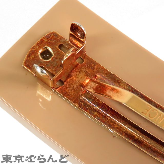  シャネル CHANEL バレッタ ベージュ メタル プラスチック ココマーク スタッズ 00 A レディース その他 ヘアアクセサリー