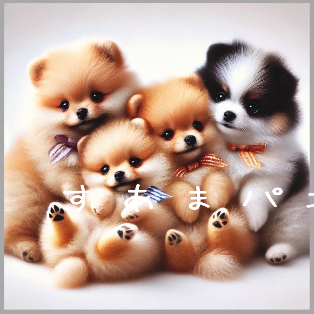 むぎゅわんこAのパネル生地