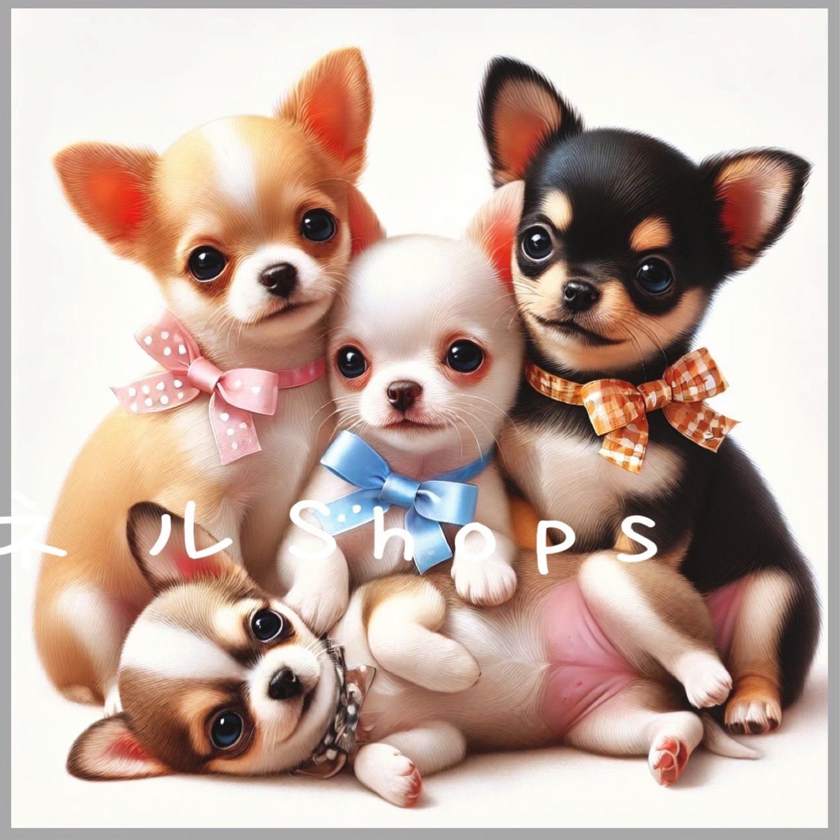 むぎゅわんこAのパネル生地