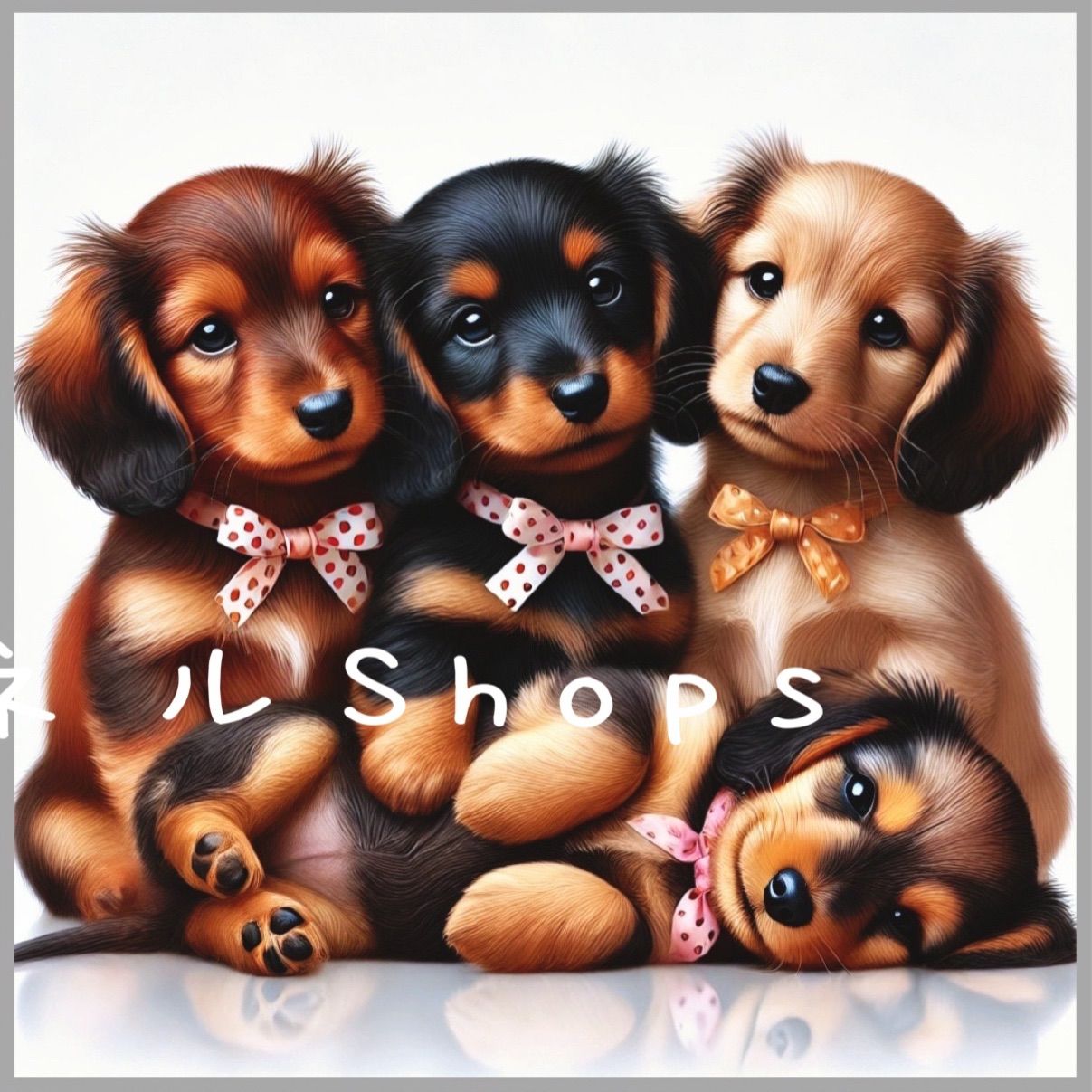 番号１９ むぎゅわんこAのパネル生地