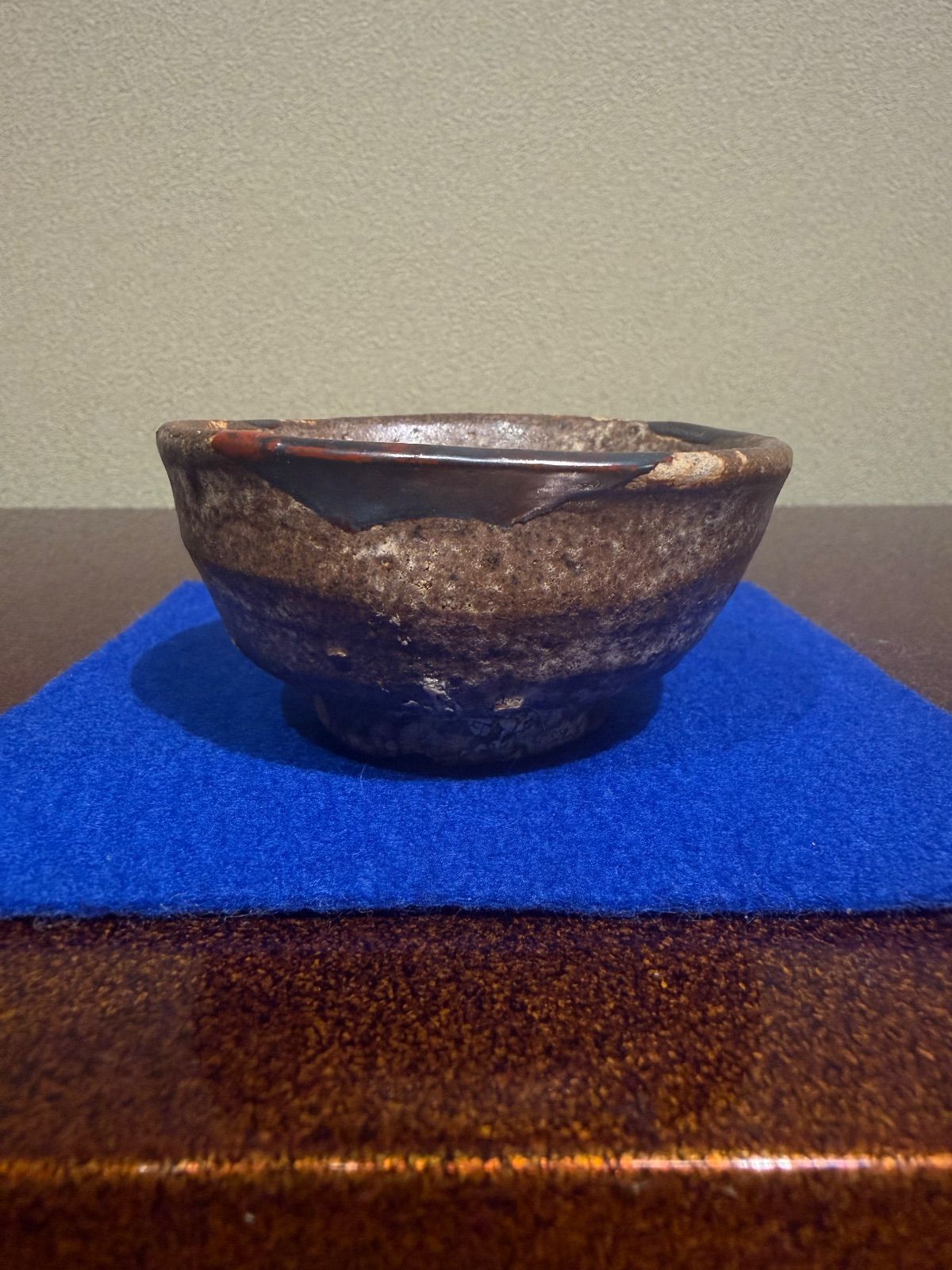 江戸前期 古瀬戸酒杯 ぐい呑み 酒器 盃 保管箱有 古美術