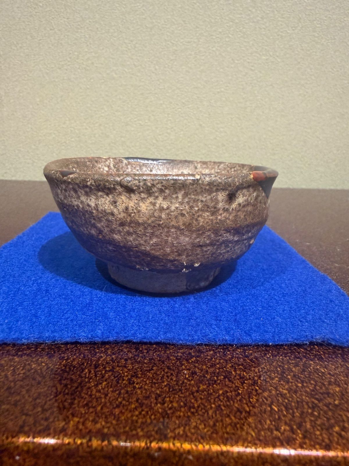 江戸前期 古瀬戸酒杯 ぐい呑み 酒器 盃 保管箱有 古美術