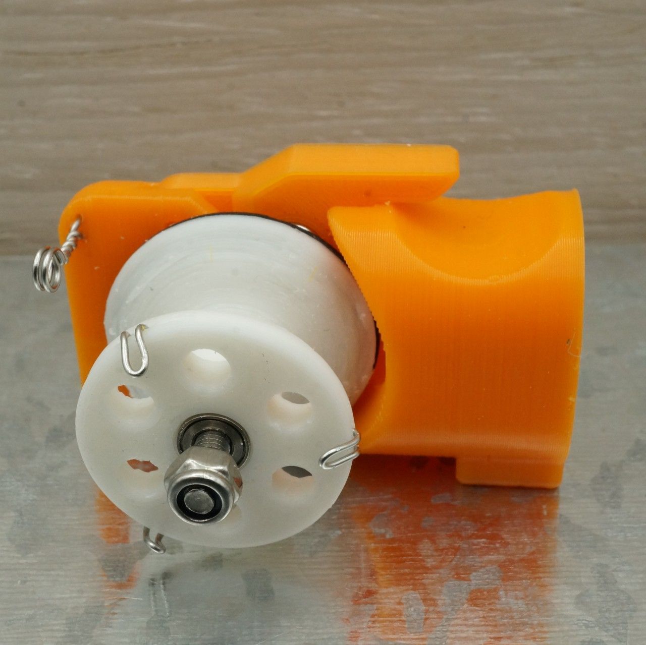 ワカサギ電動リールモジュール（ダイソー電消し用・オレンジ） - メルカリ