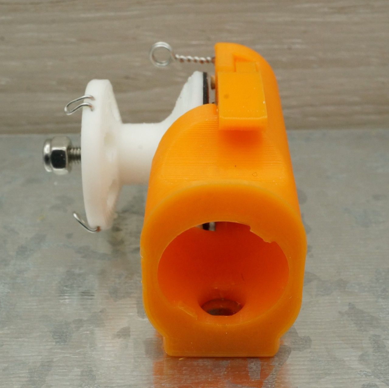 ワカサギ電動リールモジュール（ダイソー電消し用・オレンジ） - メルカリ