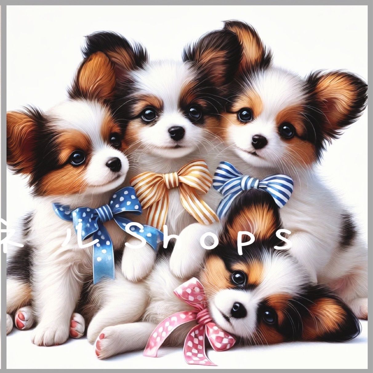 番号２０ むぎゅわんこBのパネル生地