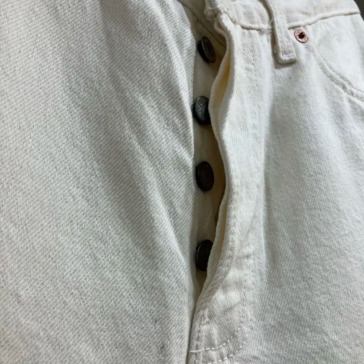 90s リーバイス 501 白 コットン パンツ 25