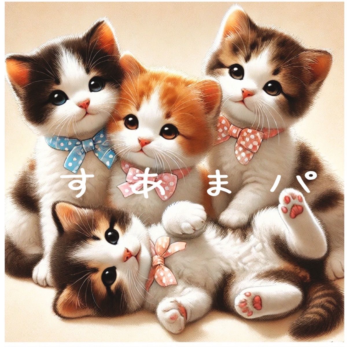 むぎゅ猫のパネル生地