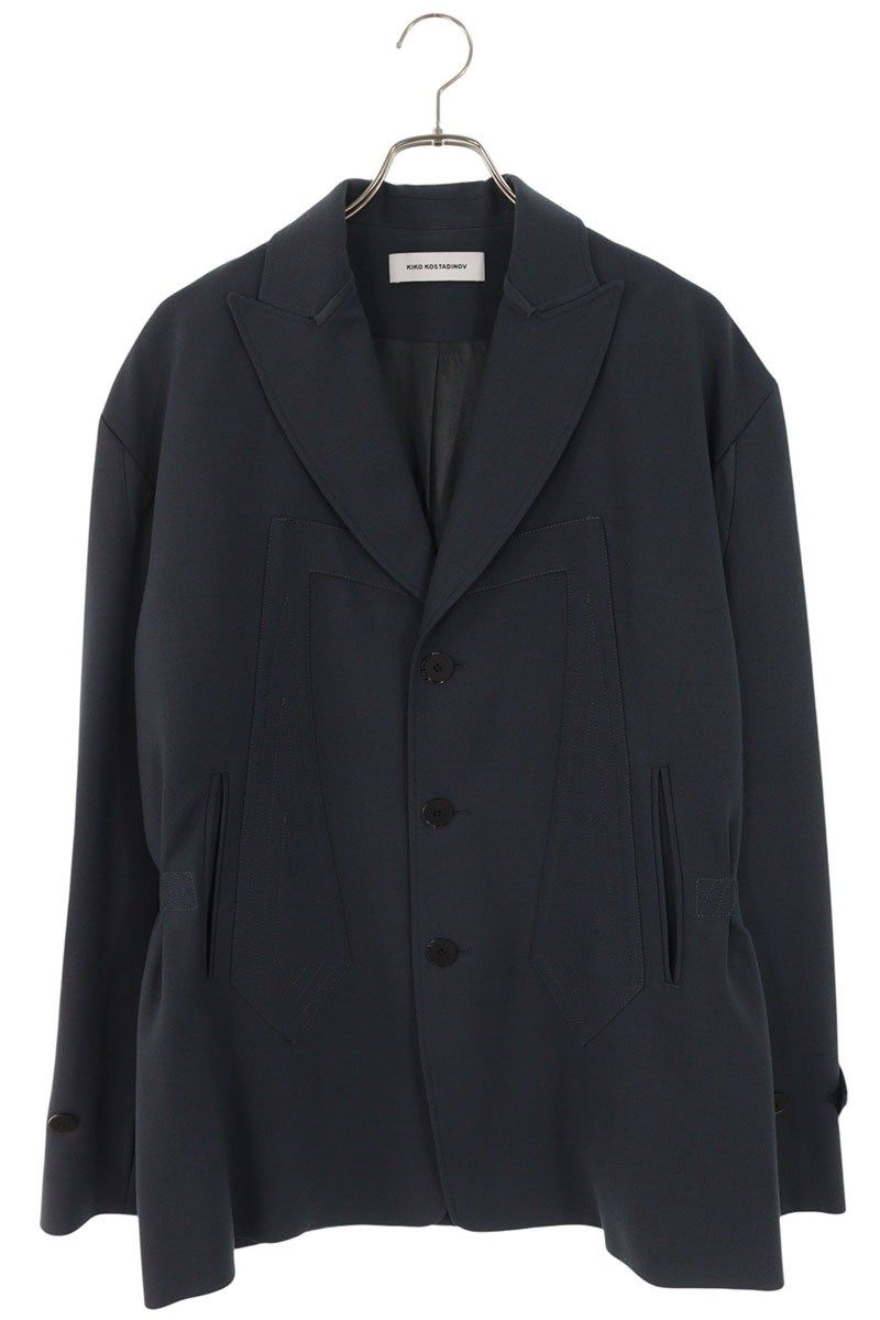 キココスタディノフ 23AW フロントステッチ3Bジャケット メンズ 46