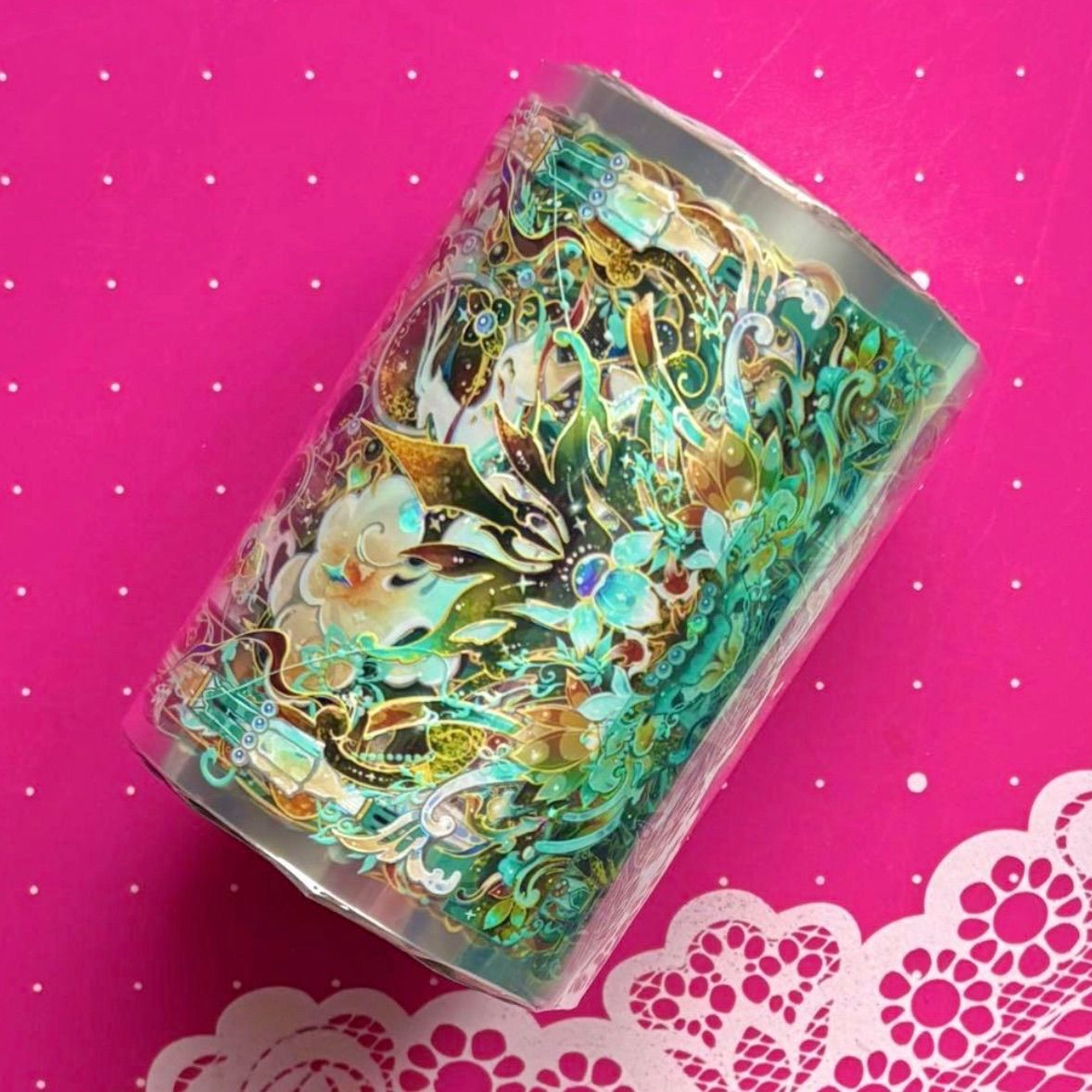 贝壳光 7cm×10m 100cm/loop 蕉鹿之梦 海外マスキングテープ 海外マステ