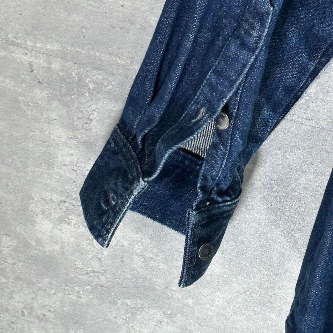 RAF SIMONS』 ラフシモンズ (S) レザーパッチ デニムシャツ - メルカリ