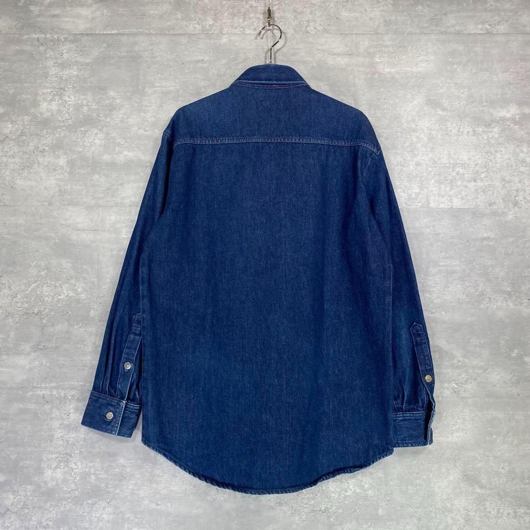 RAF SIMONS レザーパッチ デニムシャツ 別注 希少 RAF SIMONS』 ラフシモンズ (S) レザーパッチ デニムシャツ - メルカリ