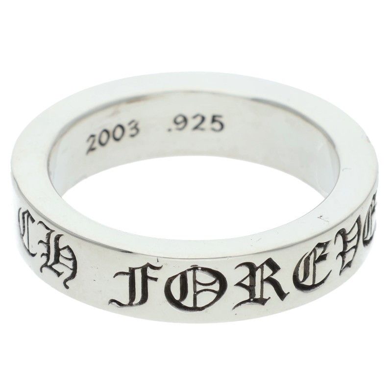 クロムハーツ 6 mm SPACER FOREVER mmスペーサーフォーエバー シルバーリング メンズ 23.5号