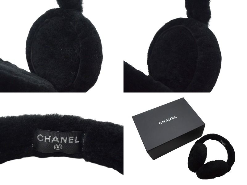 新品未使用 CHANEL シャネル ココマーク CCロゴ ムートン イヤー