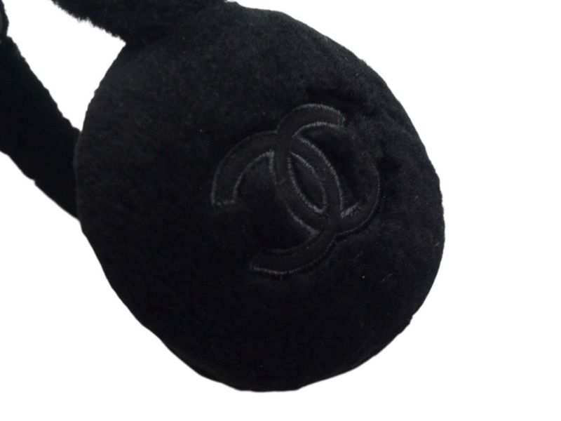 新品未使用 CHANEL シャネル ココマーク CCロゴ ムートン イヤー