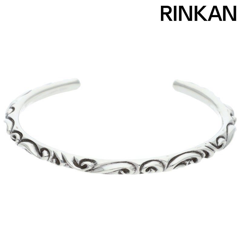 クロムハーツ BANGLE SCROLL スクロールバンド シルバーブレスレット メンズ