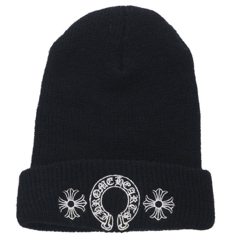 クロムハーツ WOOL WATCH CAP ウールワッチキャップ CHプラスホースシューステッチビーニー メンズ ONE SIZE