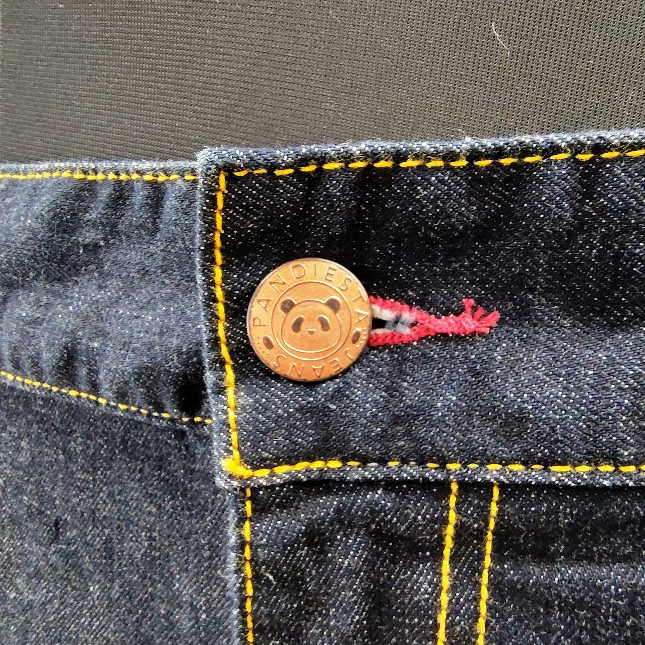 パンディエスタHONDAコラボ 刺繍デニムパンツ 38インチ 紺 Denim pants