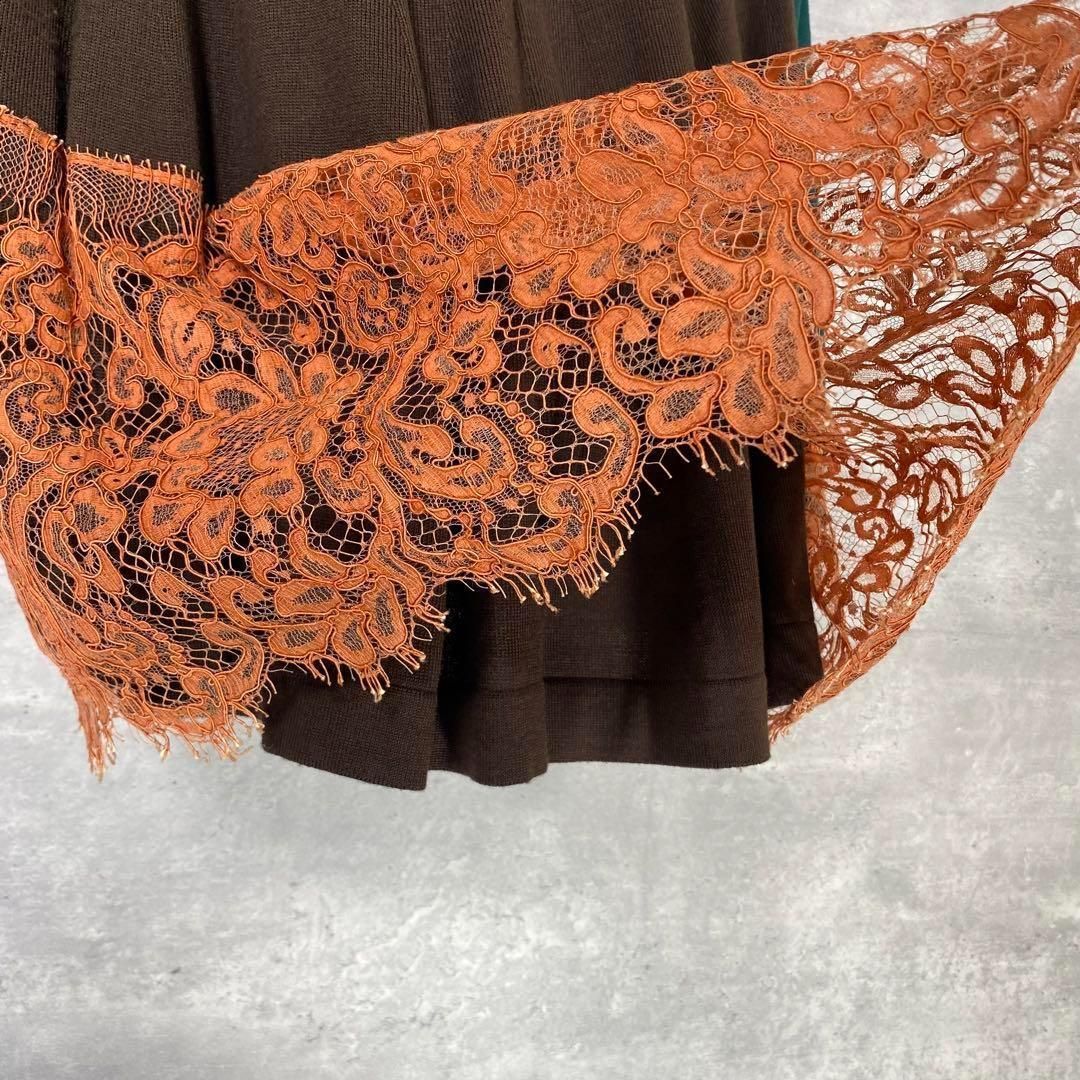 sacai』サカイ (1) レース切り替え ドッキングニットカーディガン