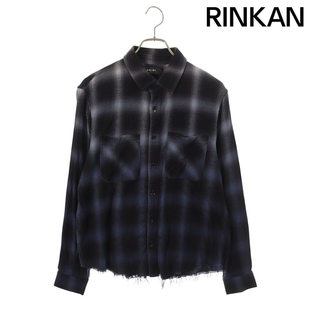 アミリ グラデーションチェック長袖シャツ メンズ S