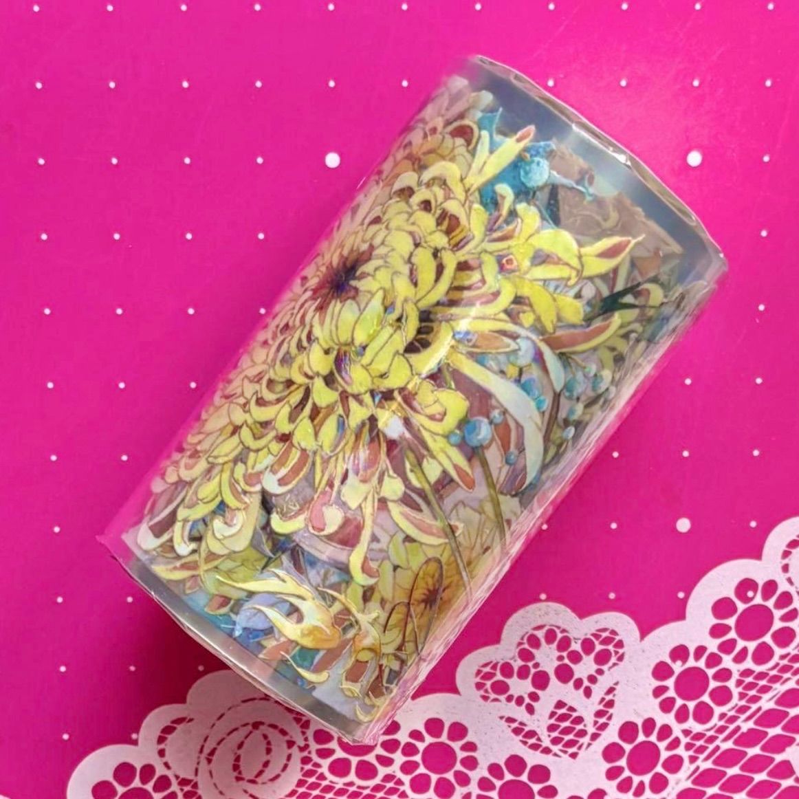 2490 贝壳光 6cm×10m 春雨惊梦 海外マスキングテープ 2490 贝壳光 6cm