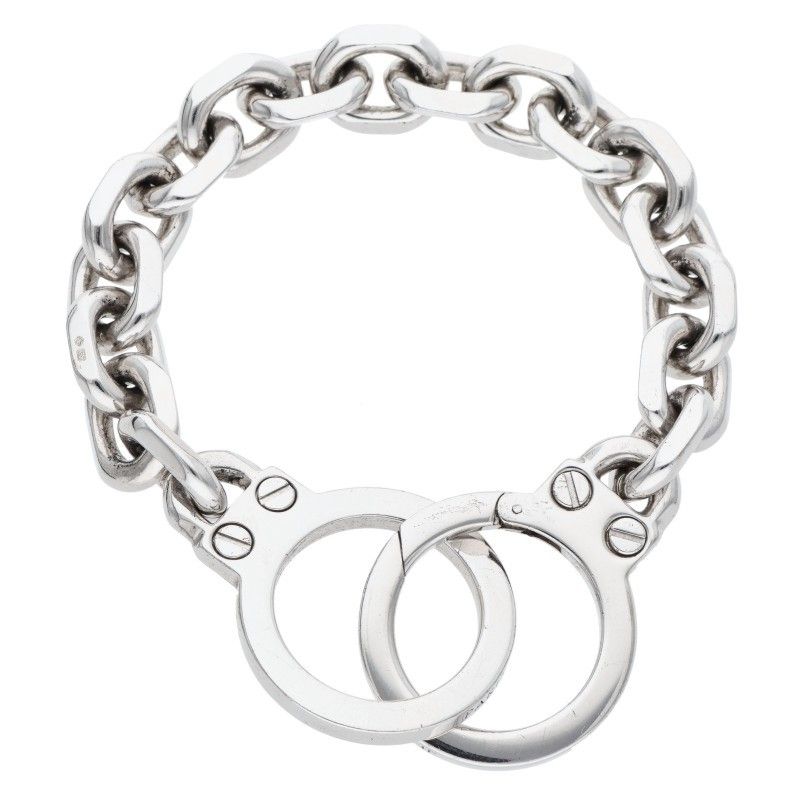 セリーヌ 36 SI トリオンフゴールデンハンドカフブレスレット メンズ C 1