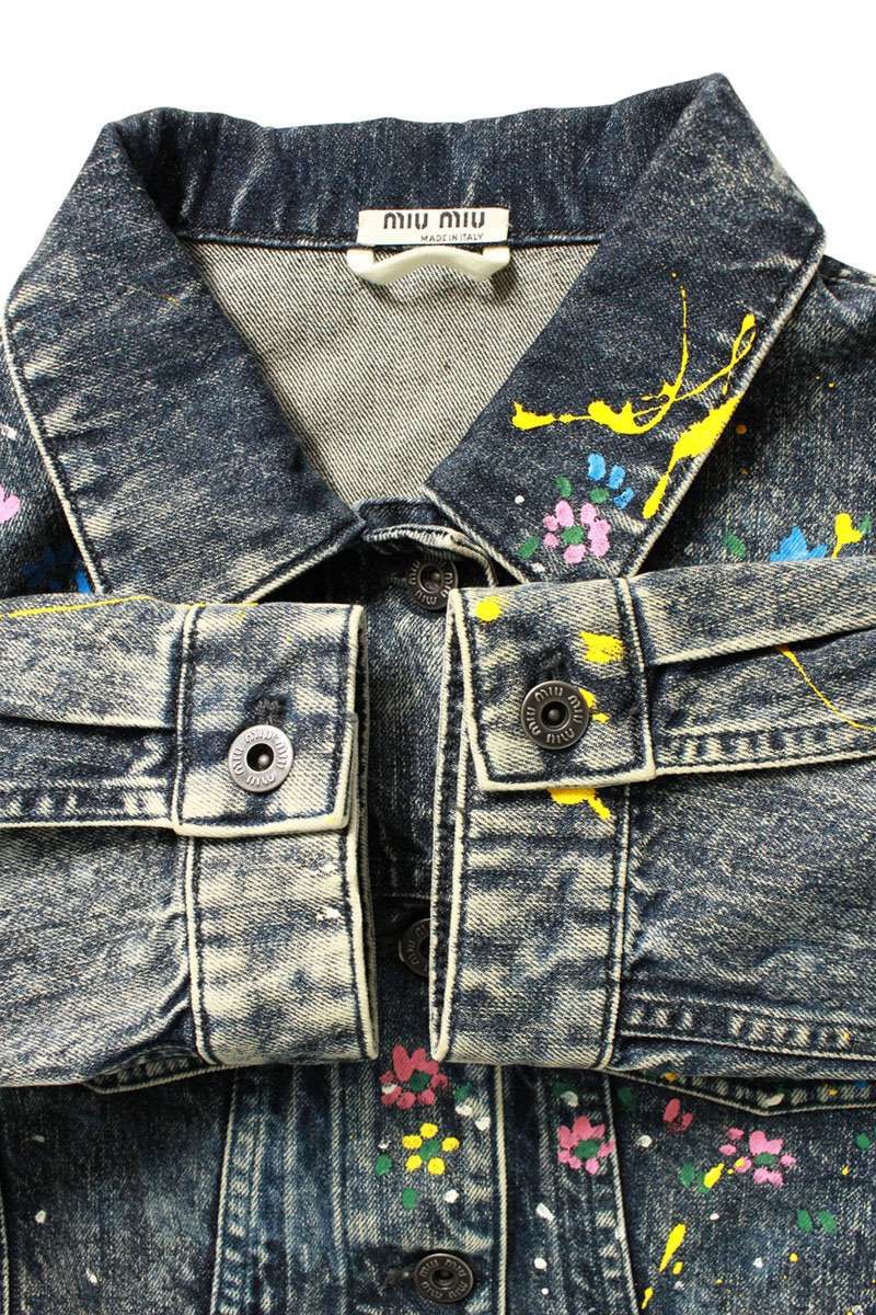 一時お値下げミュウミュウ　クロップドデニムジャケット 一時お値下げミュウミュウ クロップドデニムジャケット ☆新作☆MIU