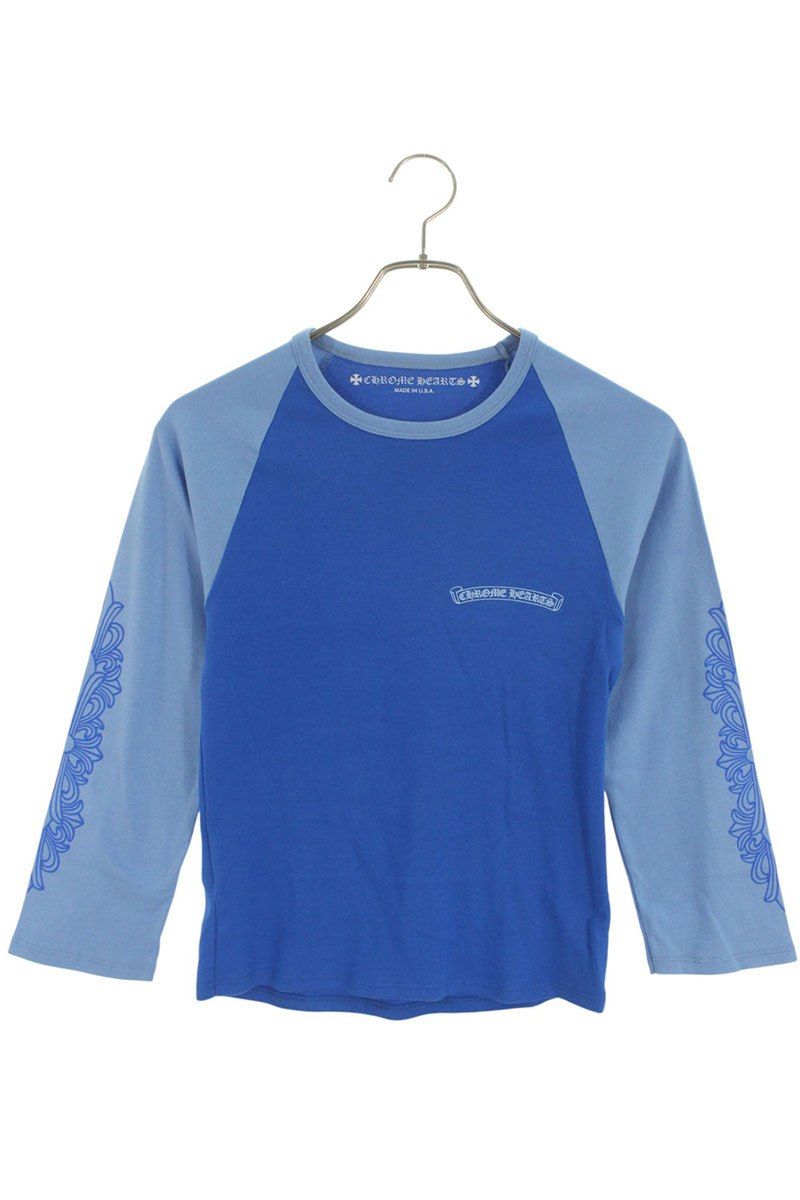 クロムハーツ アームフローラルプリントラグラン長袖カットソー レディース L