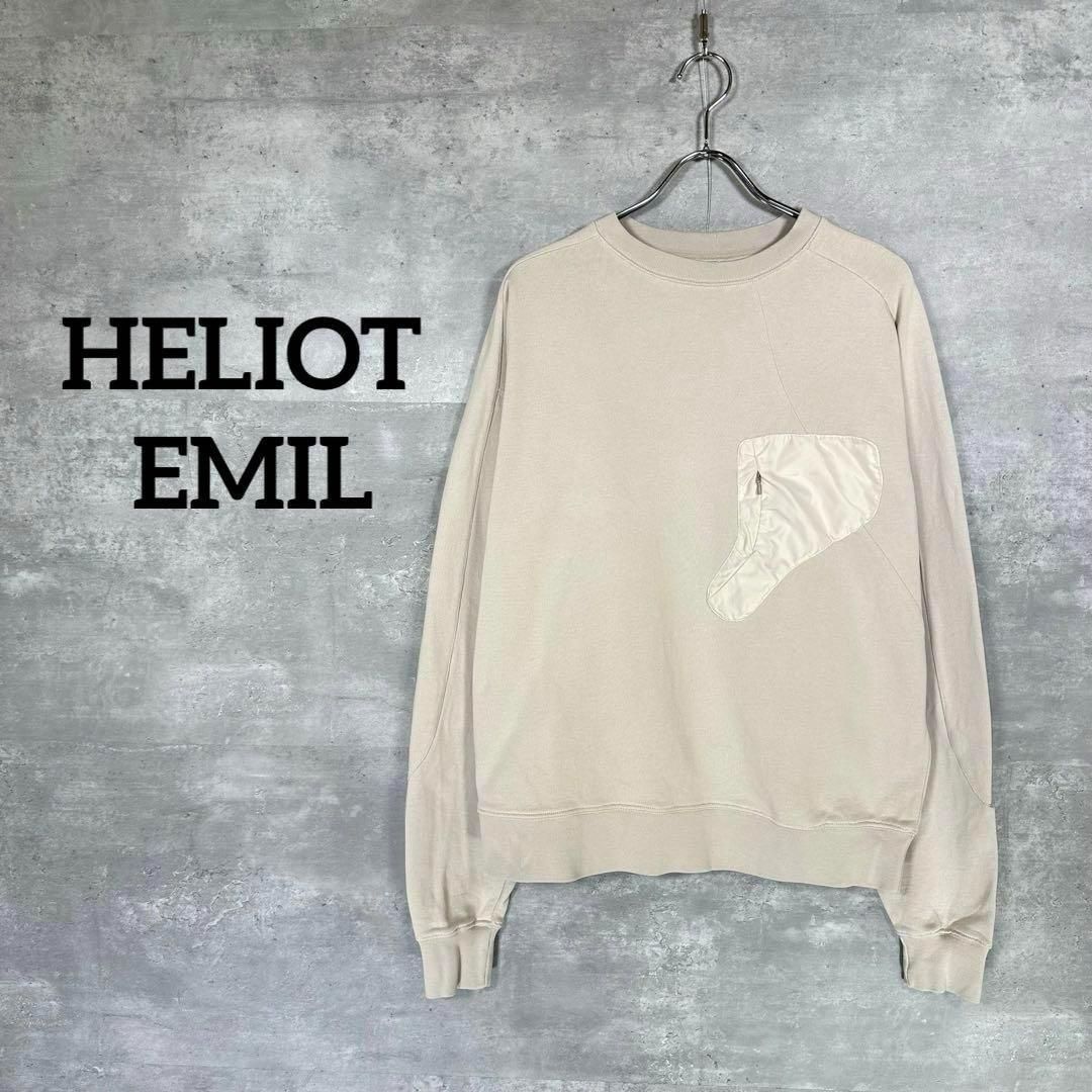 『HELIOT EMIL』 ヘリオットエミル (M) ポケットデザインスウェット HELIOT EMIL』 ヘリオットエミル (M) ポケットデザインスウェット