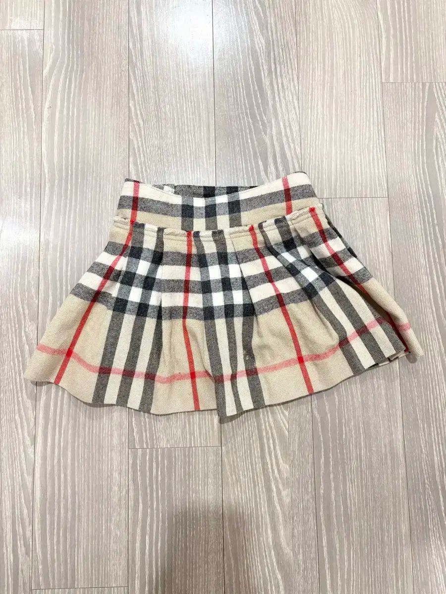 バーバリー キッズ ノヴァチェック ラップ スカート 6 Y