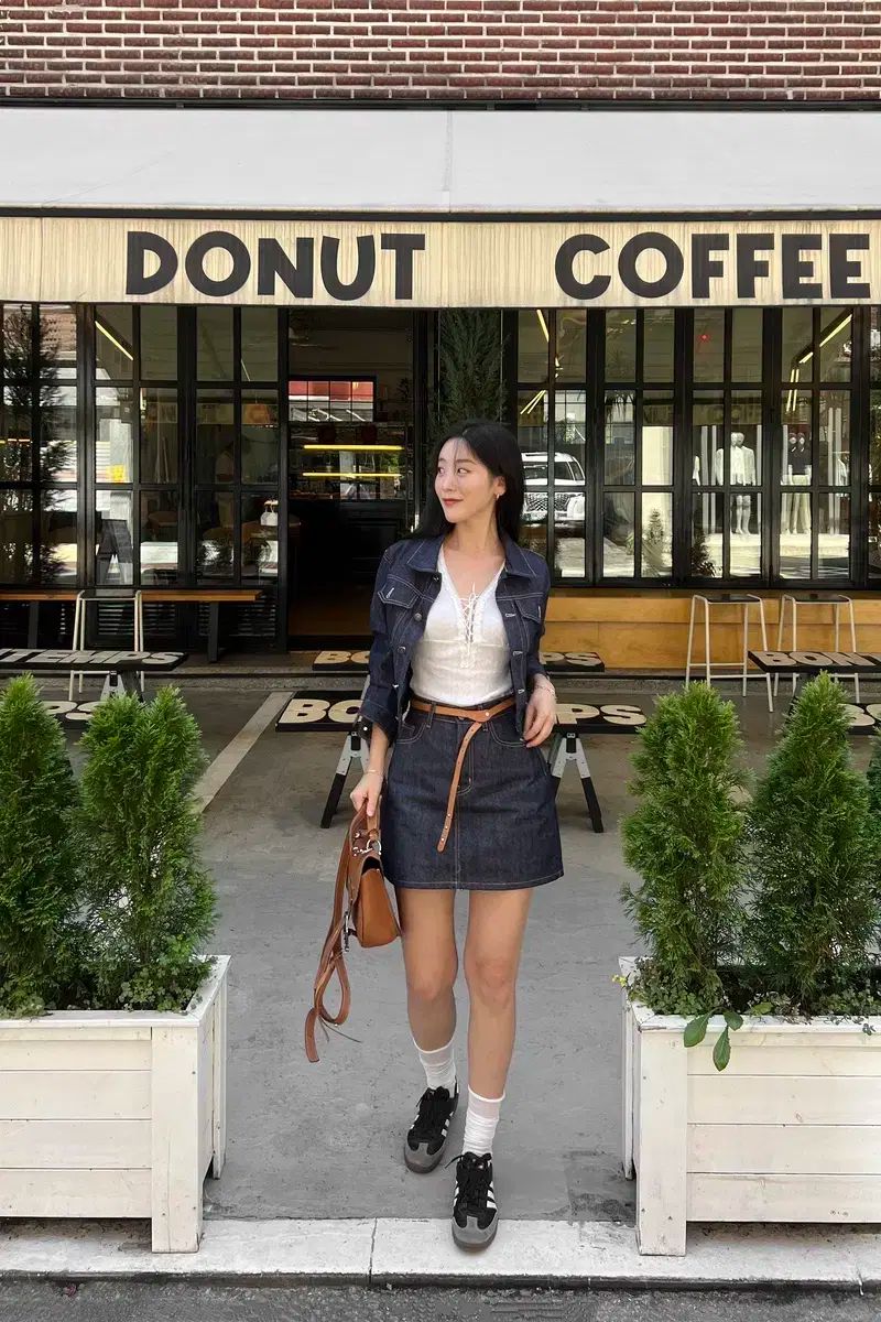 LOWCYCLE ノンフェイド デニム パンツ スカート