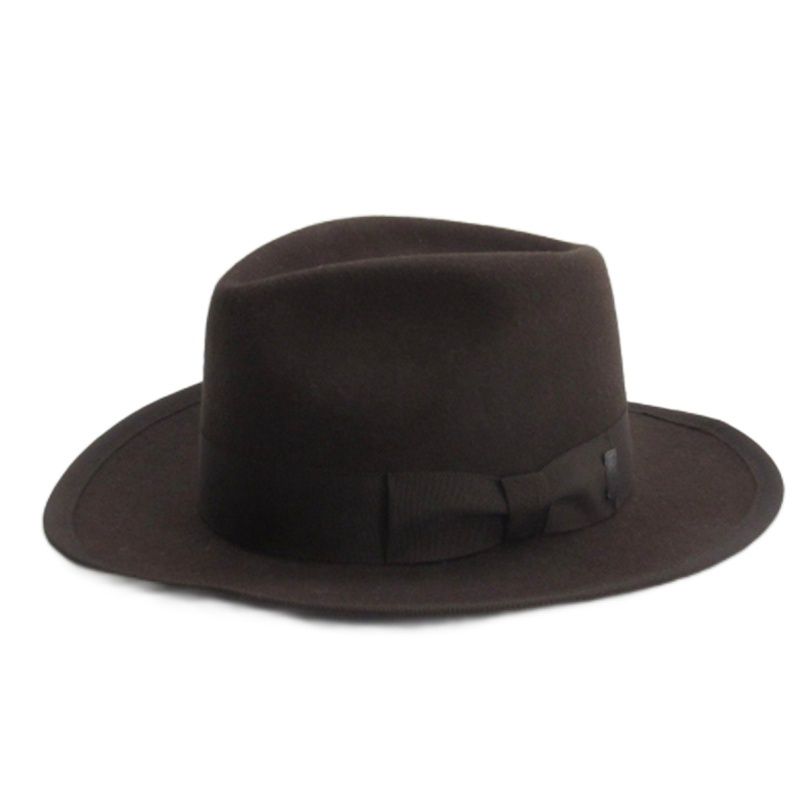 ミスターファットマン Mr.FATMAN&CO 中折れハット 帽子 フェルト ウール ブラウン L
