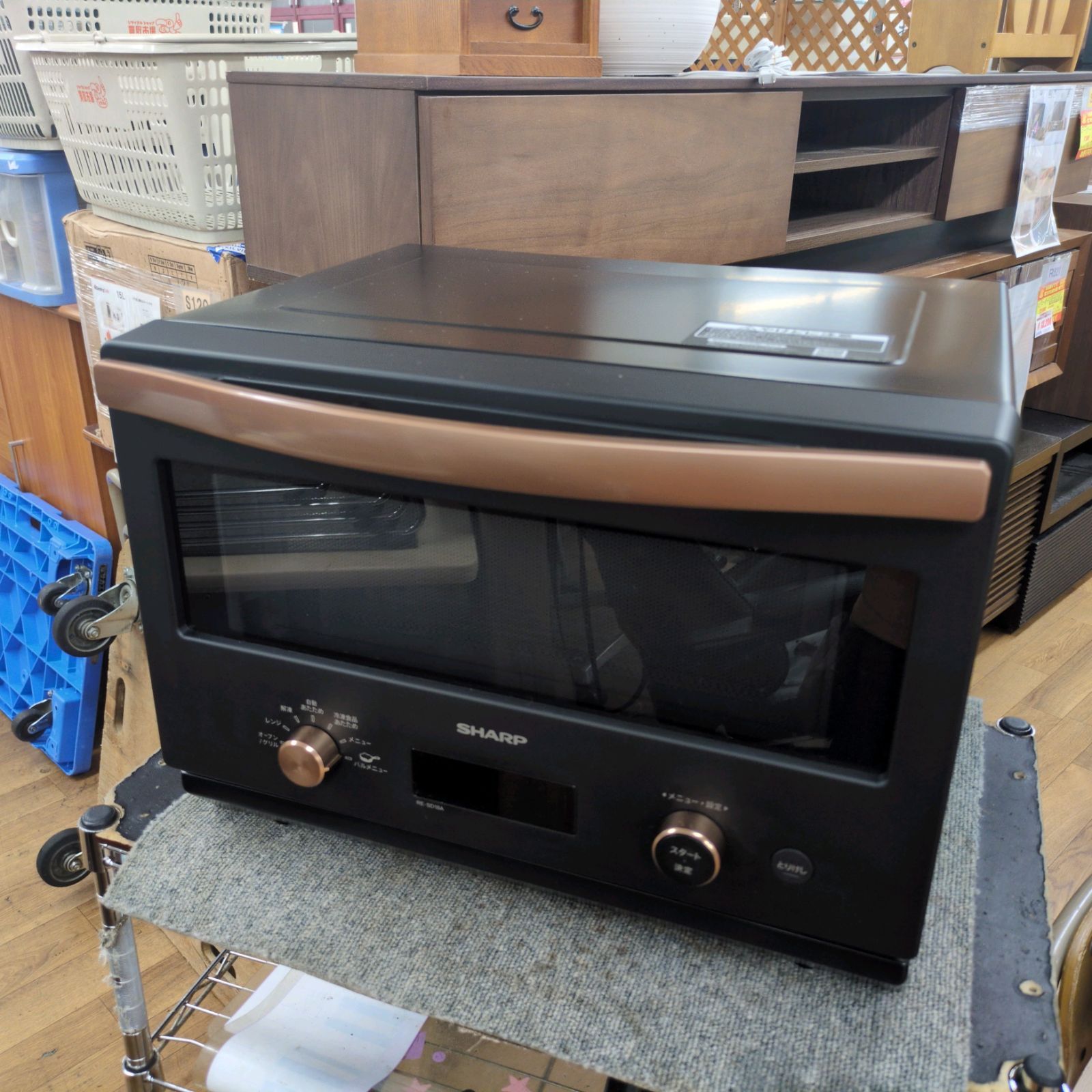 J 204 製 庫内天板使用感 SHARP オーブンレンジ RE SD 18 A B