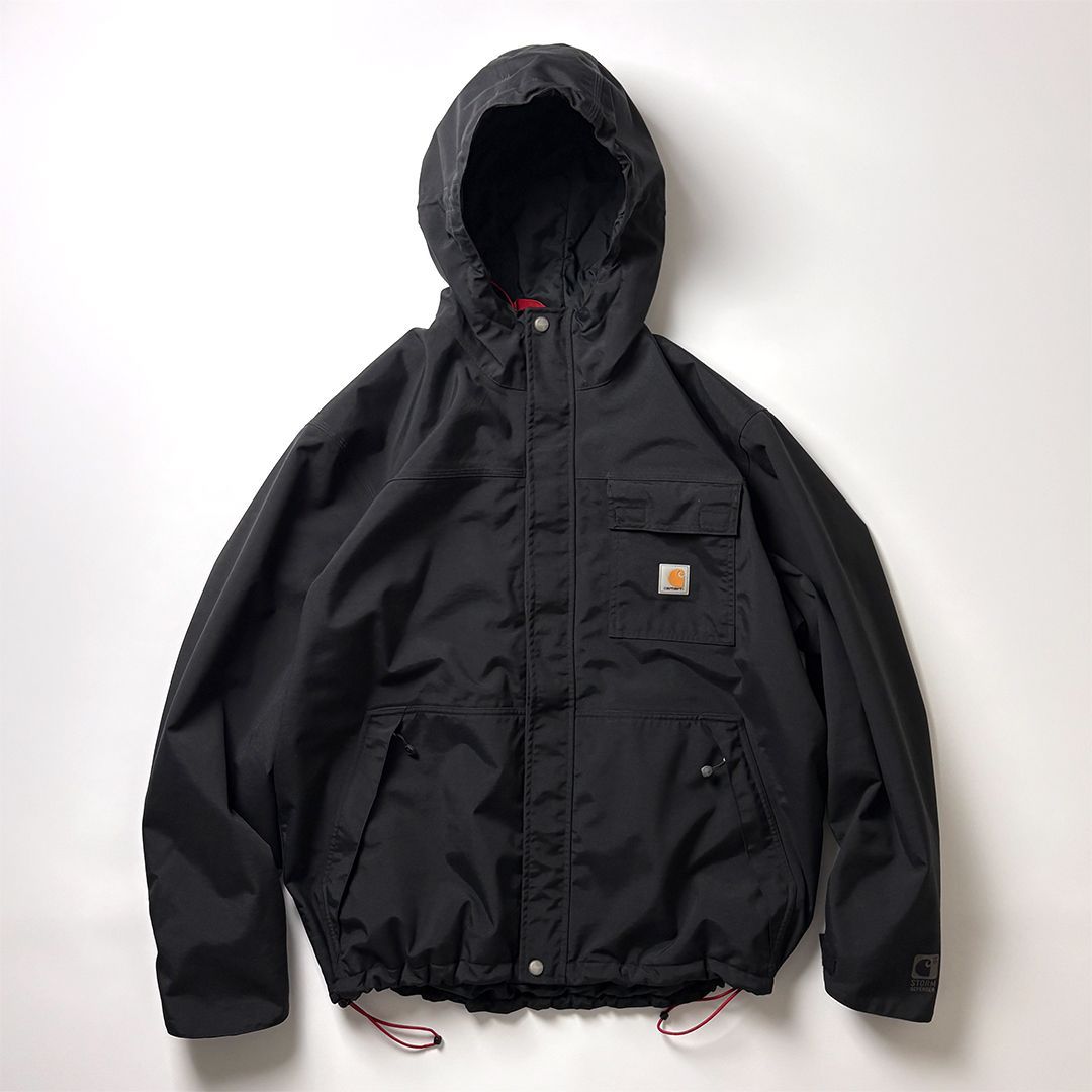 Carhartt カーハート ナイロンジャケット L ドローコード ブラック Carhartt カーハート ナイロンジャケット L ブラック 黒 ドローコード