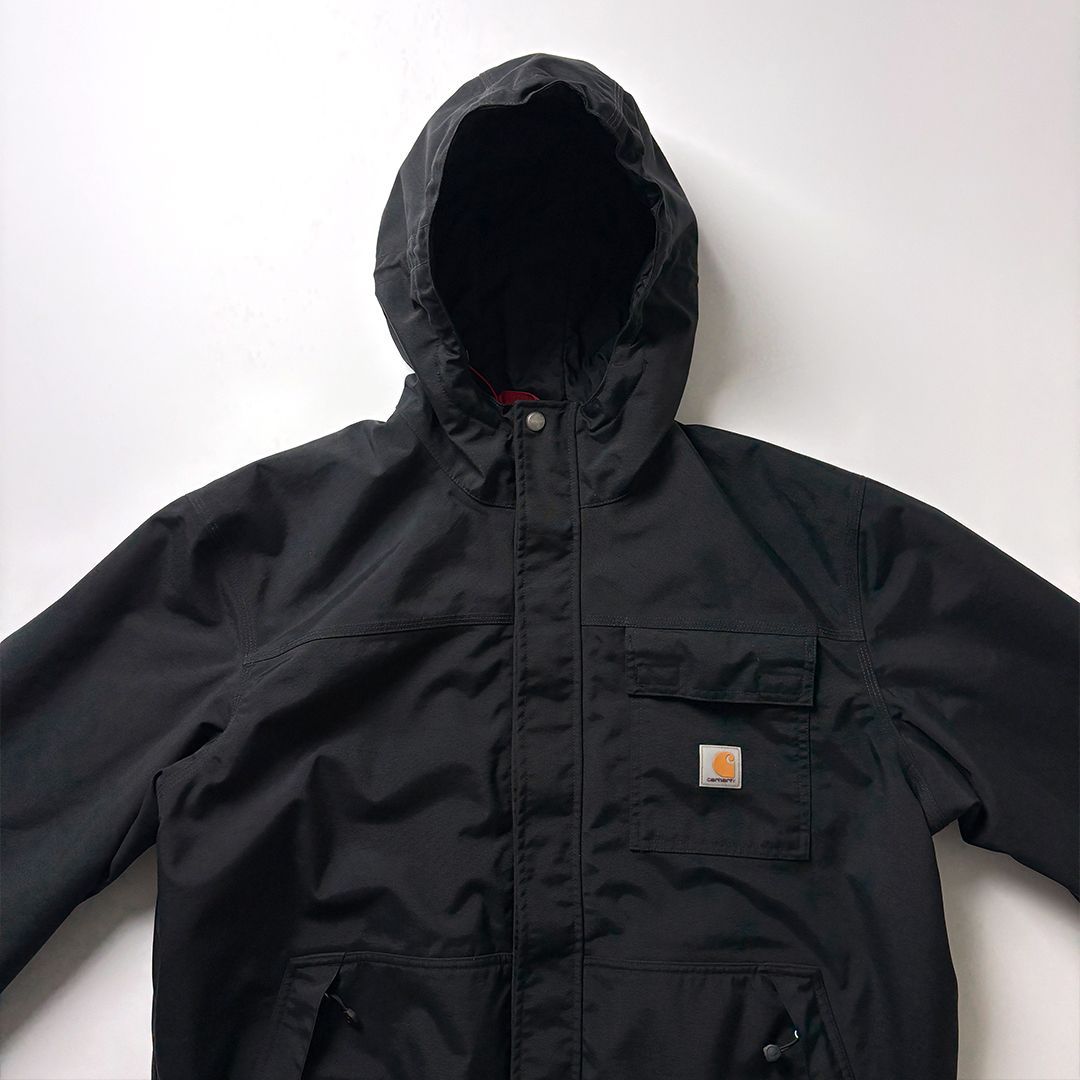Carhartt カーハート ナイロンジャケット L ドローコード ブラック Carhartt カーハート ナイロンジャケット L ブラック 黒 ドローコード