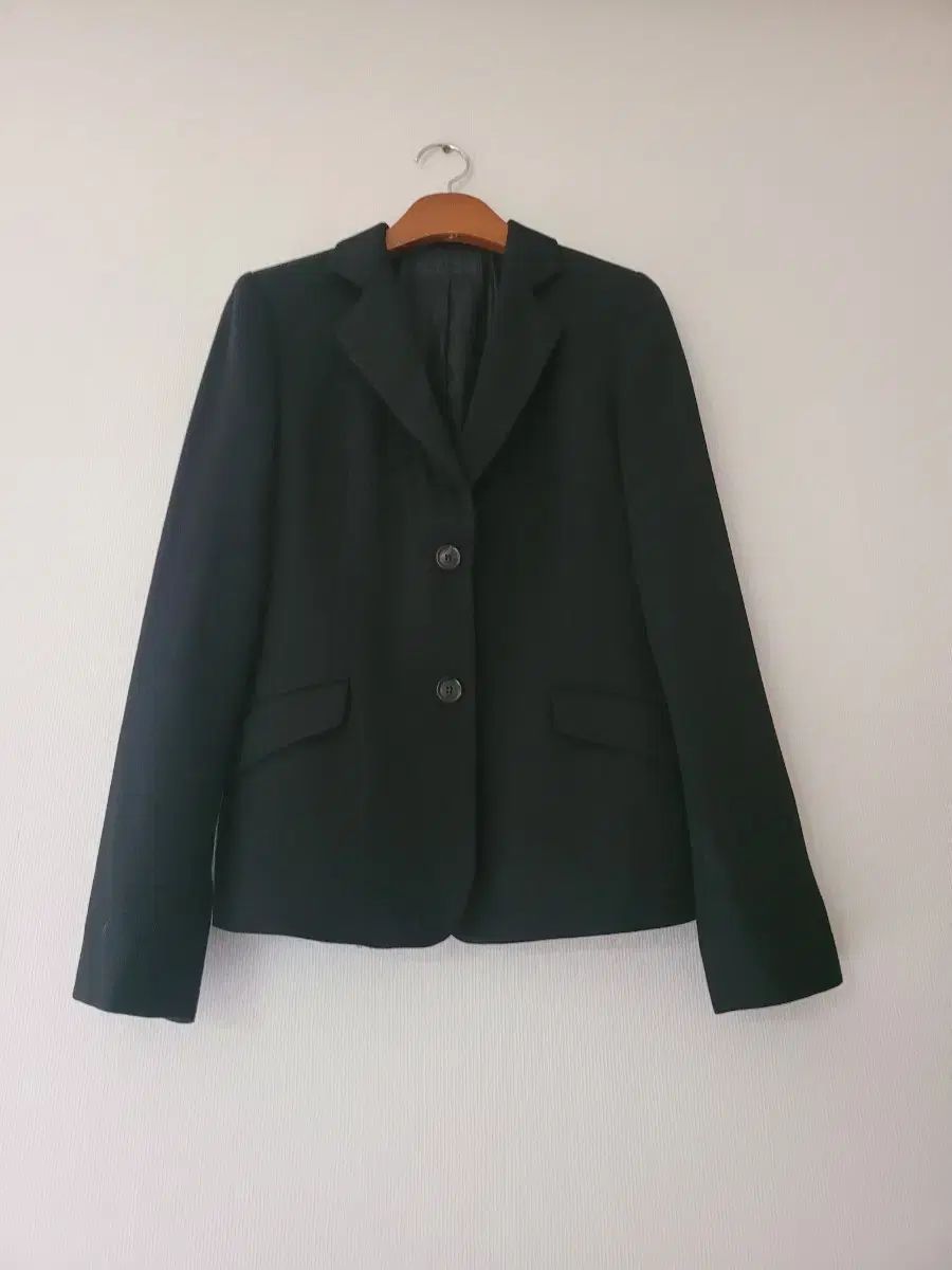 The HANDSOMEマイン ウール ブラック レディース スーツ ジャケット 55サイズ