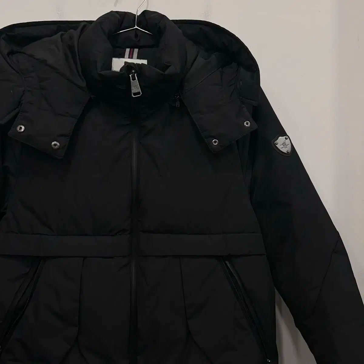 ヘンリーコットンズ ゴルフ シルバー ワッペン ダック ダウン ジャケット ロング丈