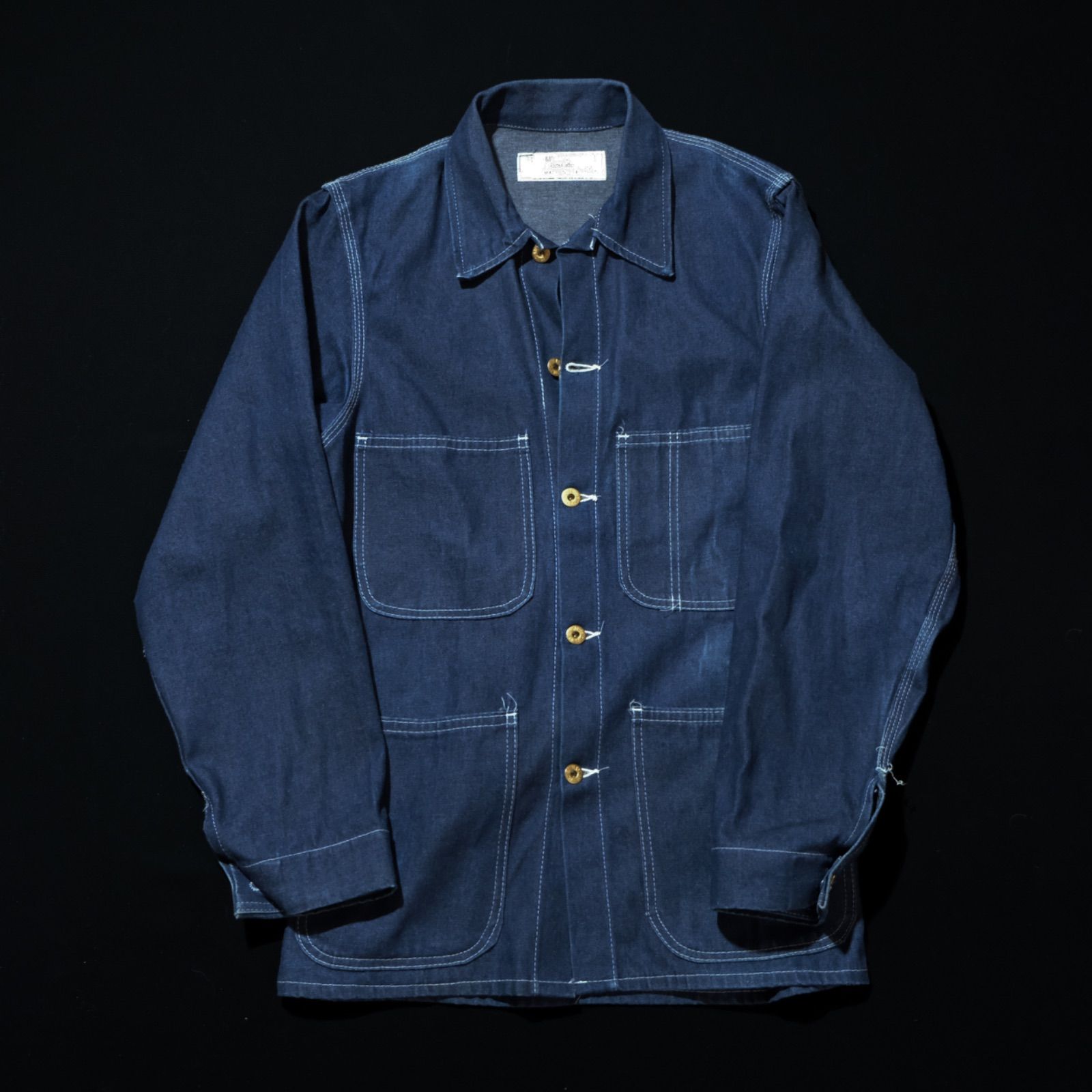 80s~90s USA製 UNIVERSAL OVERALL デニムカバーオール 34 ユニバーサル