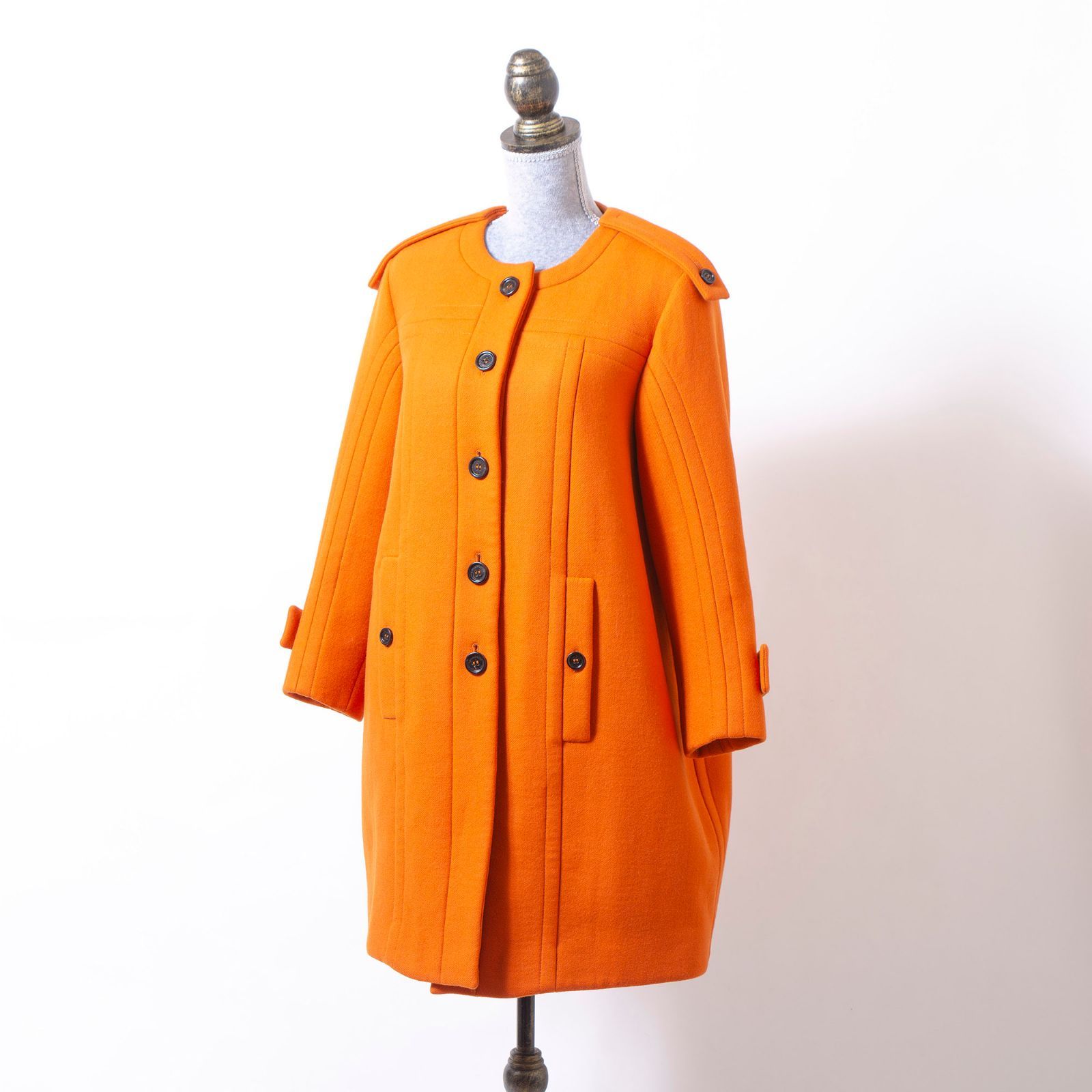 バーバリー プローサム BURBERRY PRORSUM ノーカラーコート 44