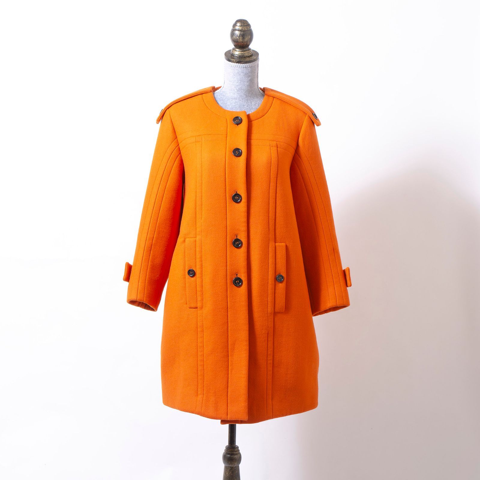 バーバリー プローサム BURBERRY PRORSUM ノーカラーコート 44