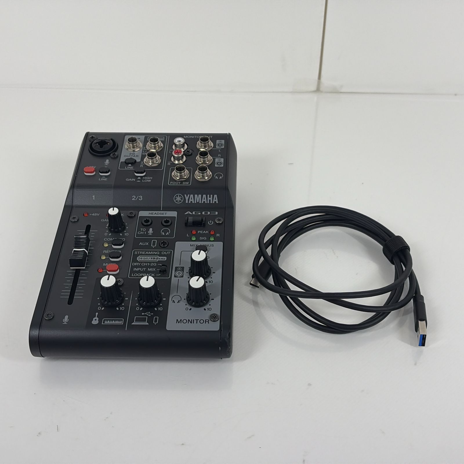 中古・美品】YAMAHA AG03MK2 B ライブストリーミングミキサー - メルカリ