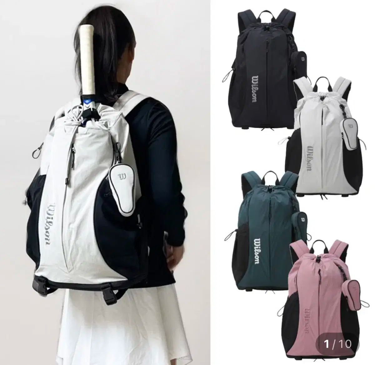  ウィルソン ドローストリング バックパック ライトグレー その他 テニス