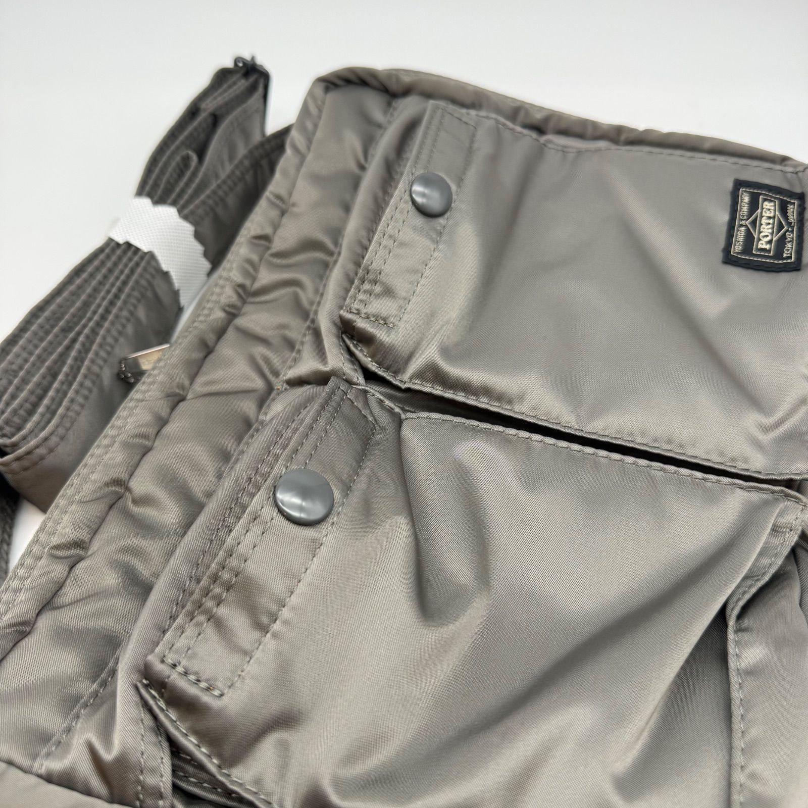 美品　PORTER タンカー　3way （ショルダーなし）希少シルバーグレー 未使用級✨PORTER ポーター TANKER タンカー ショルダーバッグ