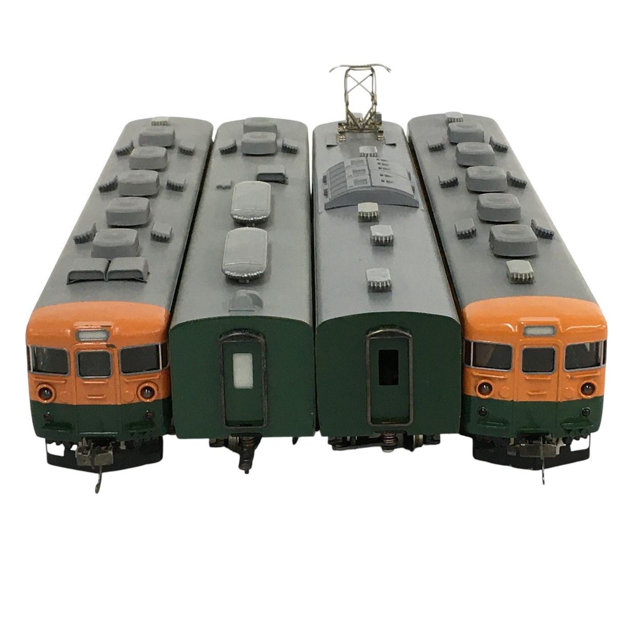 カツミ 国鉄 165系 急行電車 湘南色 4両セット HOゲージ 鉄道模型 訳有