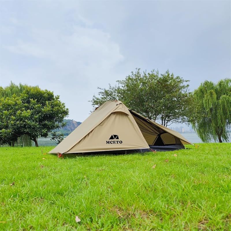 軽量キャンプテント アルミポール付き