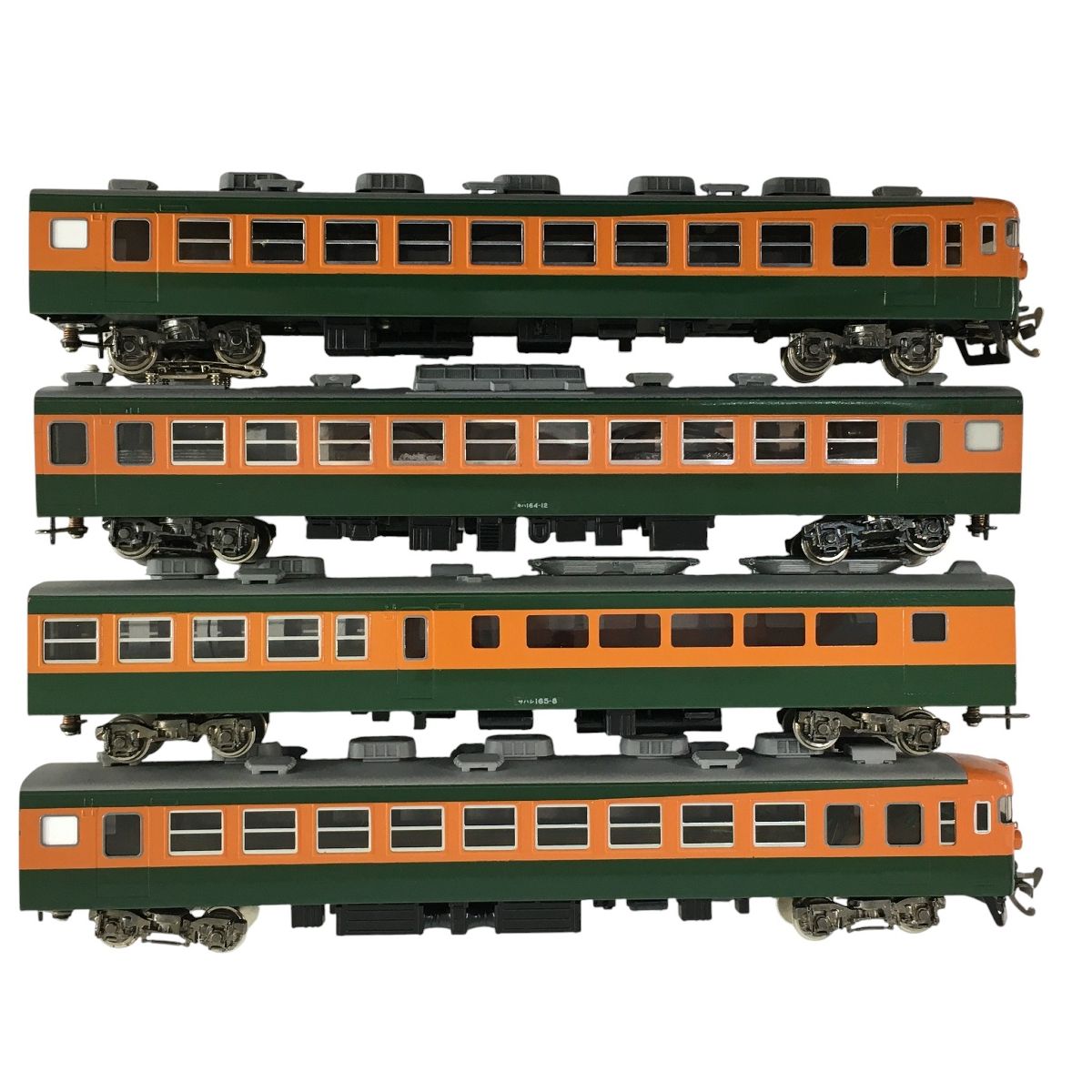 カツミ 国鉄 165系 急行電車 湘南色 4両セット HOゲージ 鉄道模型 訳有